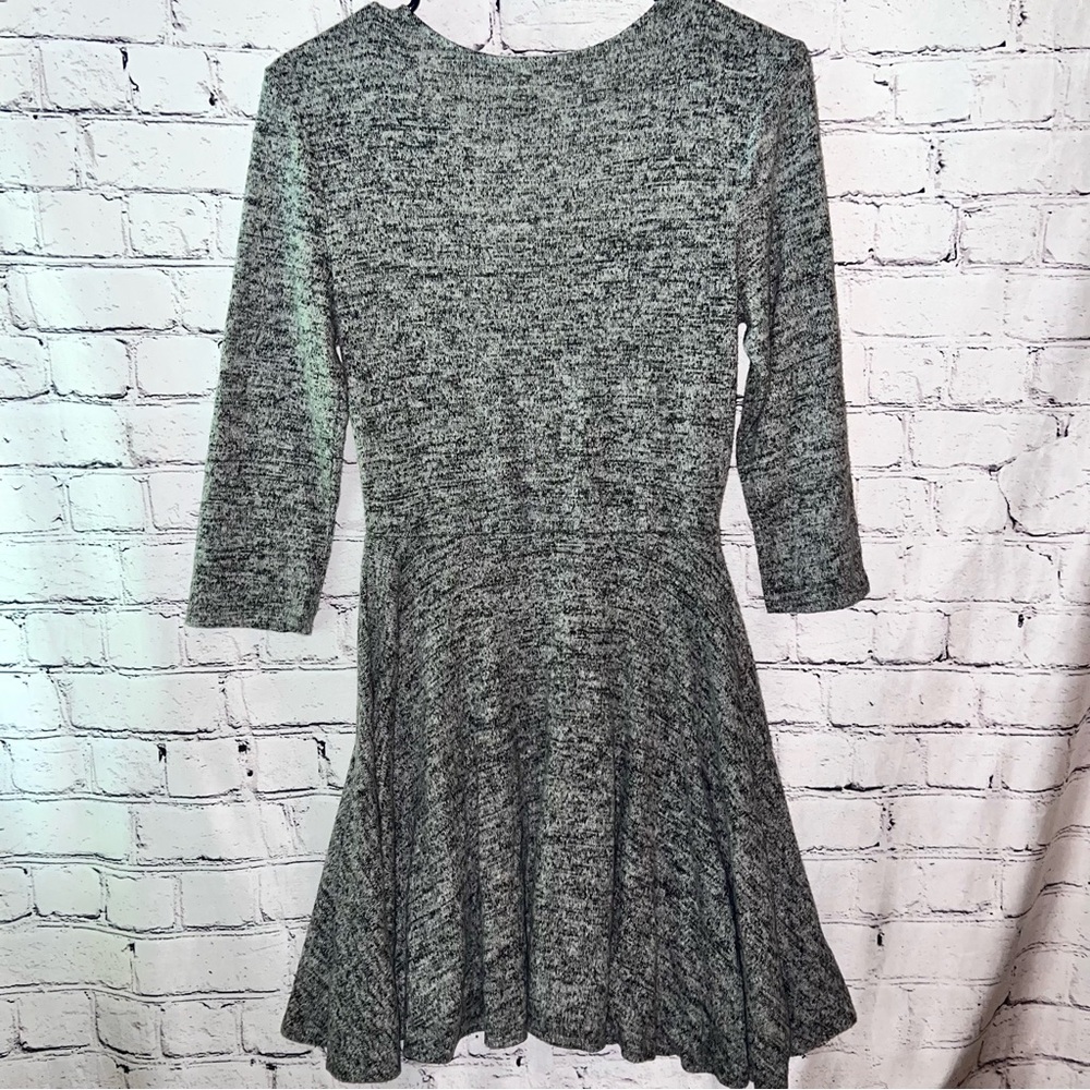 Kimchi Blue Urban Outfitters Gray Knit Wrap Dress Size Medium - Picture 3 of 6